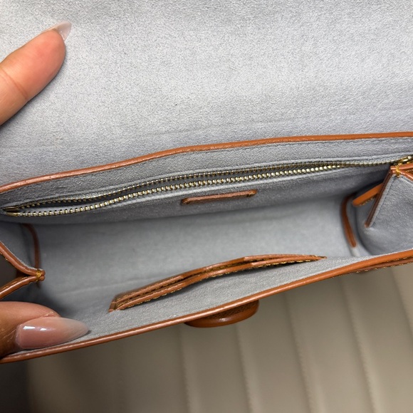 Senreve Aria Leather Belt Bag in Chestnut Brown - Picture 11 of 14